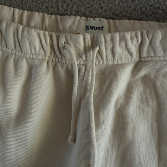 Elwood Core Sweatpants Mens MediumBeige Jogger Pants  Organic Cotton Loungewear - Picture 3 of 9